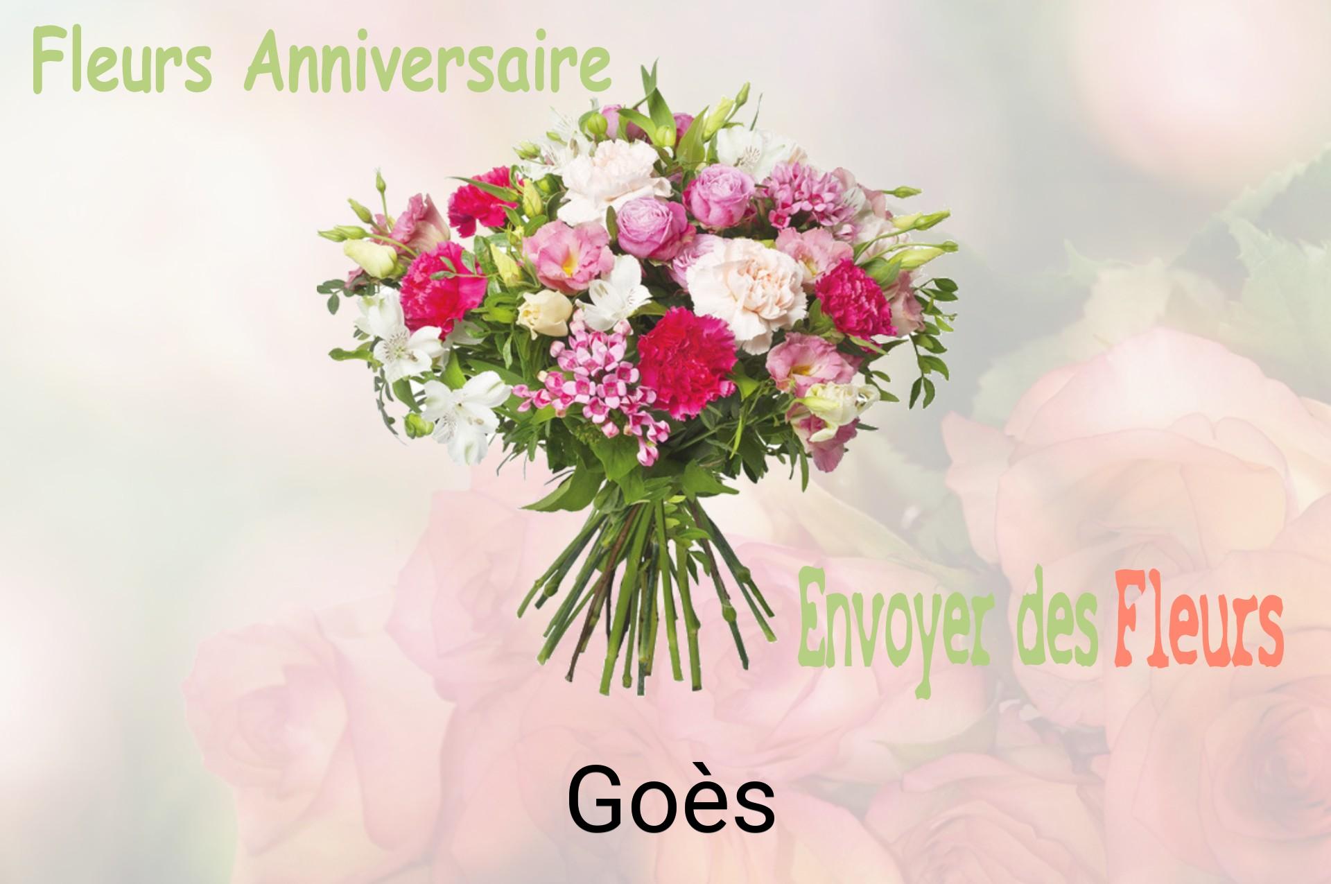 Bouquet de fleurs d’anniversaire livré à Goès